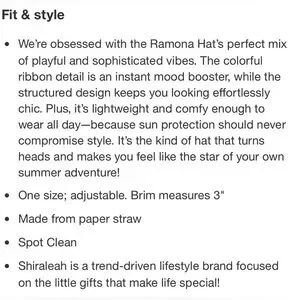 Shiraleah | Accessories | New Shiraleah Chicago Natural  display picture 1